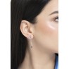 Mono Orecchino Donna Luca Barra OK1493 In Acciaio Con Luna E Stelle