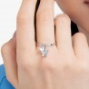 Anello Donna Luca Barra ANK609 In Acciaio Con Angelo E Zircone