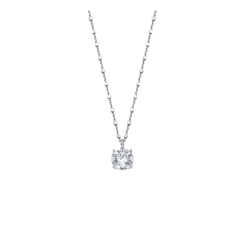 Collana Donna Lotus Silver Punto Luce Con Cristallo LP2005-1/1