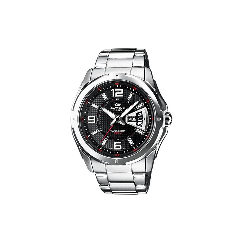 Orologio Uomo Casio Edifice EF-129D-1AVEF Solo Tempo Con Quadrante Nero