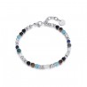 Bracciale Uomo Luca Barra BA1172 In Acciaio Con Pietre Multicolore