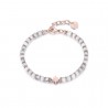 Bracciale uomo con pietre bianche Luca Barra BA1197