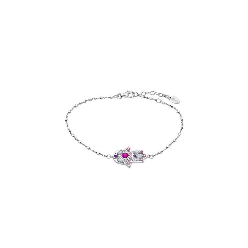 Bracciale Donna Lotus Silver LP1989-2/1 Con Mano Di Fatima Con Zirconi Multicolore
