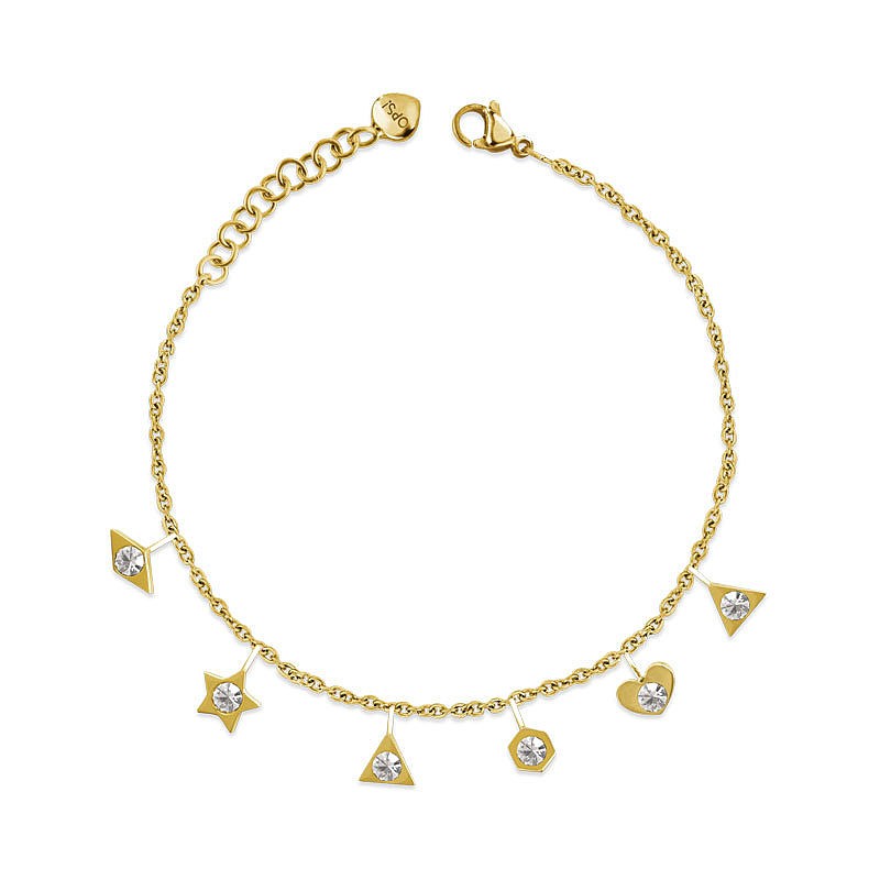 Bracciale donna in acciaio dorato Opsobjects Precious OPSBR-703