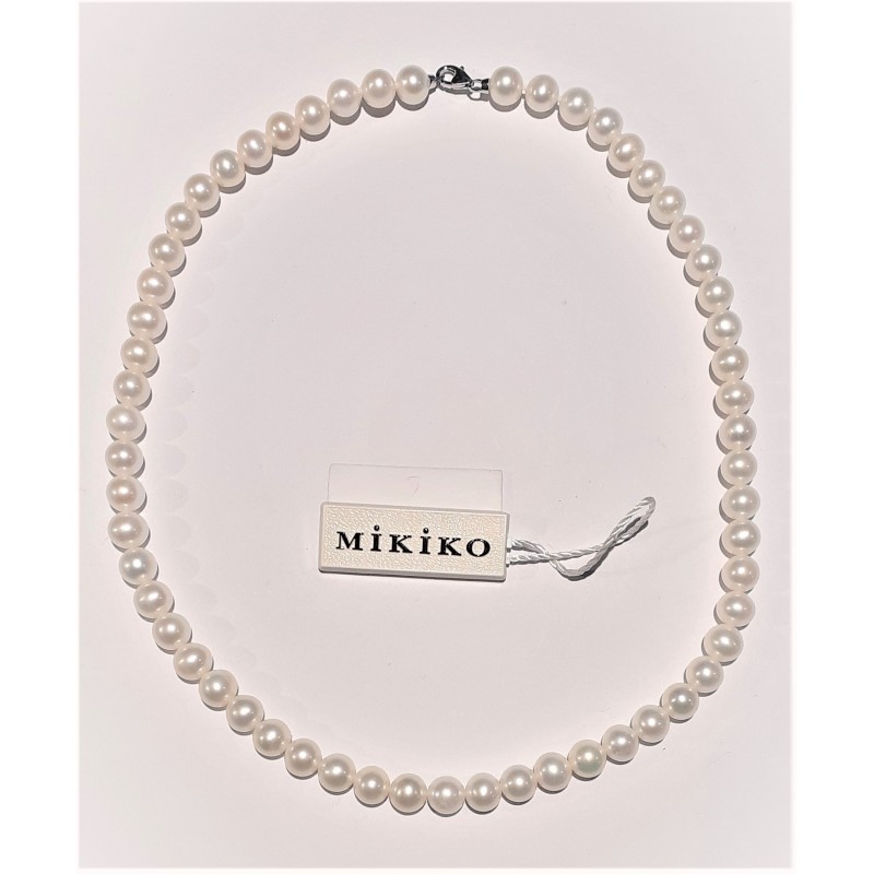 Collana donna in perle di acqua dolce MIKIKO MFC400O4FCBI070