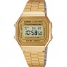 Orologio Uomo Casio Vintage Con Cassa E Cinturino Dorati A168WG-9EF