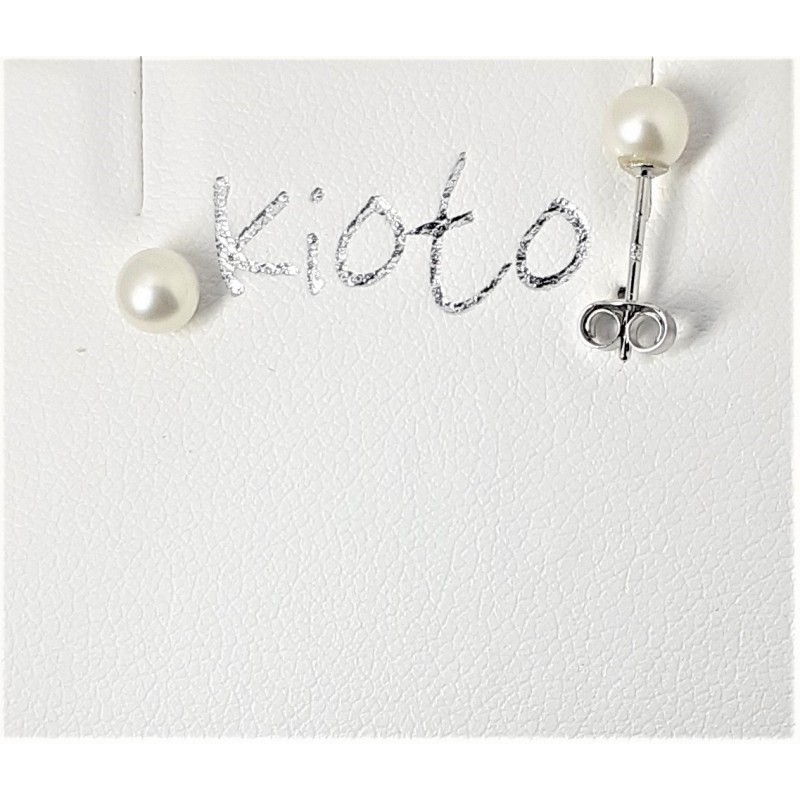 Orecchini a bottone con perla Kioto 300B/0-