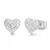 Orecchini Luca Barra OK959 In Acciaio A Cuore Con Strass