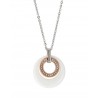 Collana donna in acciaio con pendente in ceramica Lotus Style LS1704/1/2