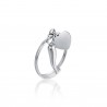 Anello Donna Luca Barra ANK286 In Acciaio Con Cornetto E Cuore