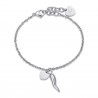 Bracciale Donna Luca Barra In Acciaio Con Cornetto E Cuore BK2012