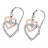 Orecchini in argento pendenti con cuori Lotus Silver LP1817-4/2