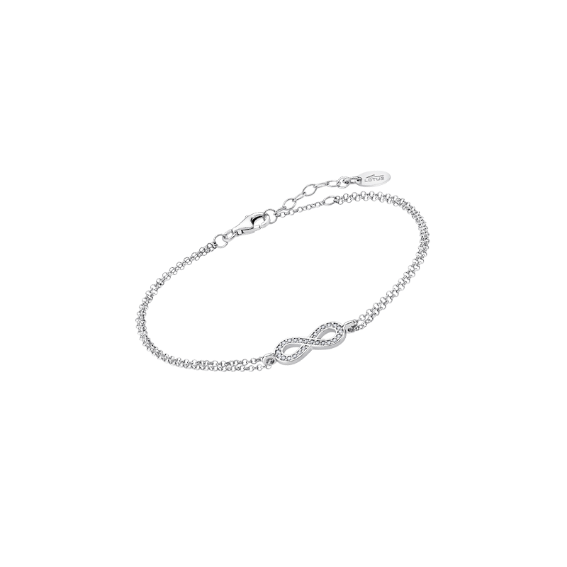 Bracciale Donna Lotus Silver LP1859-2/1 In Argento Con Infinito E Zirconi