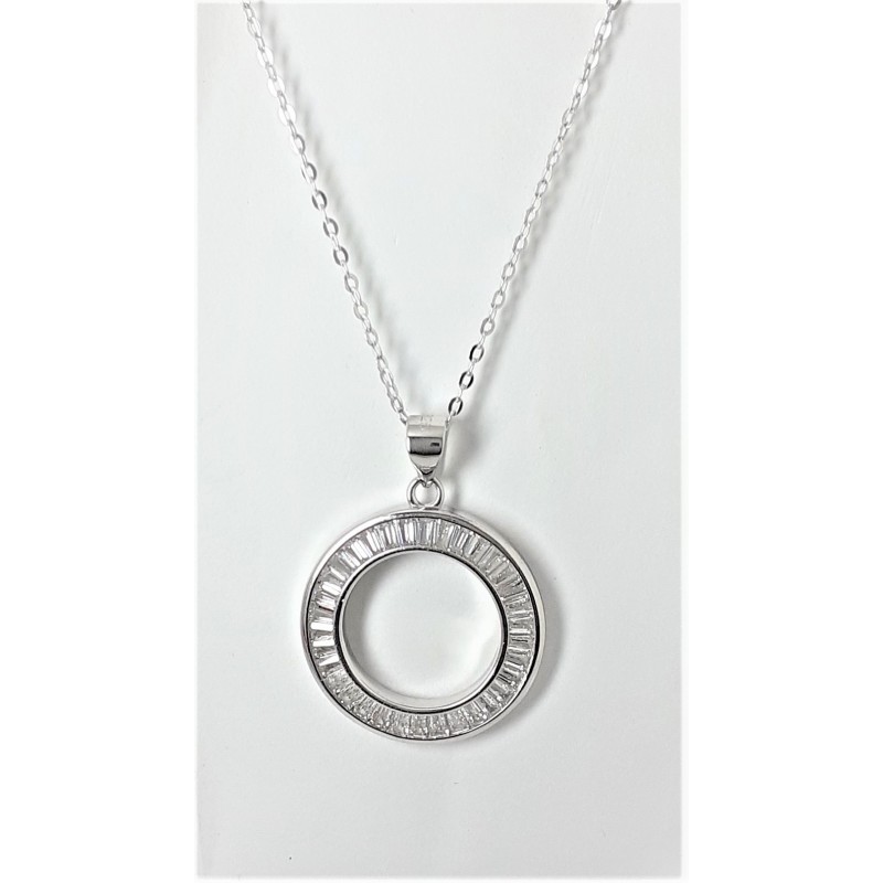 Collana Donna Lotus Silver LP3115-1/1 In Argento Con Pendente Cerchio