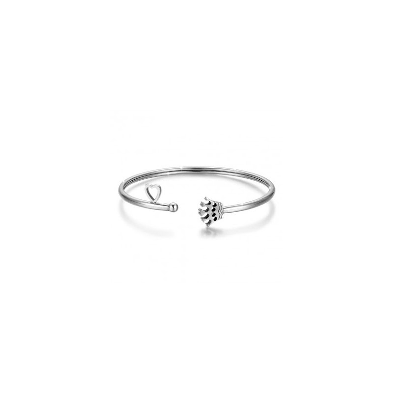 Bracciale donna rigido con cuore Luca Barra BK1597