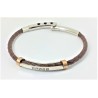 Bracciale uomo in cuoio marrone Manuel Zed L2324.4411