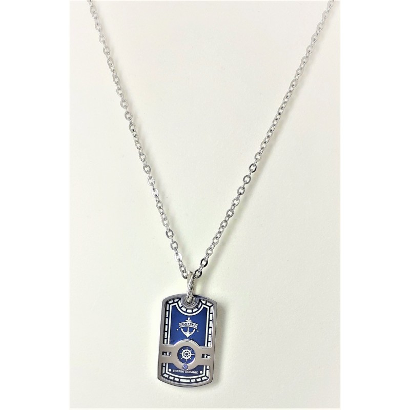 Collana uomo con ancora e timone Zoppini Q1039.2602
