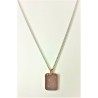 Collana uomo in acciaio con piastra rosè Chance SU0112