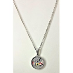 Collana uomo in acciaio con...