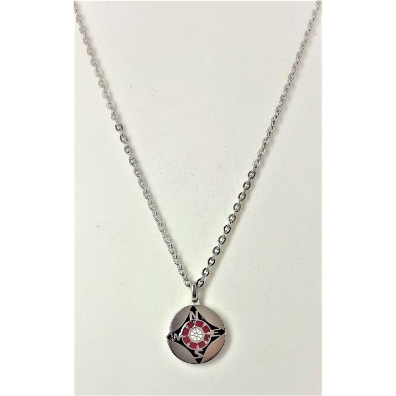 Collana uomo in acciaio con rosa dei venti Zoppini Q1186.5200