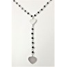 Collana donna lunga in acciaio con cuori THINKpositive TPC6042
