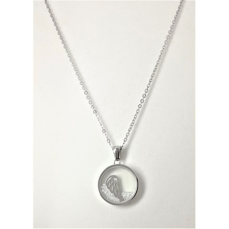Collana donna in acciaio con ala THINKpositive TJC108066