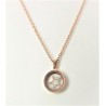 Collana donna in acciaio rosè con stella THINKpositive TJC108234