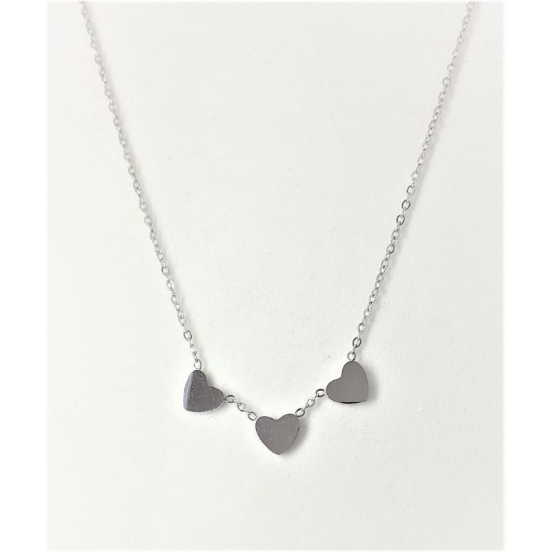 Collana donna in acciaio con cuori 69 Jewels STAP0021
