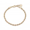 Bracciale tipo corda in acciaio dorato Luca Barra BA1267