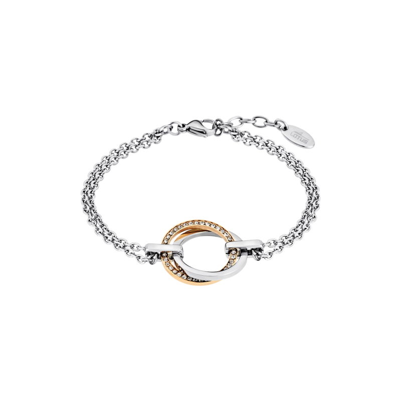 Bracciale Donna Lotus Style LS1780/2/2 In Acciaio Con Centrale Rosé