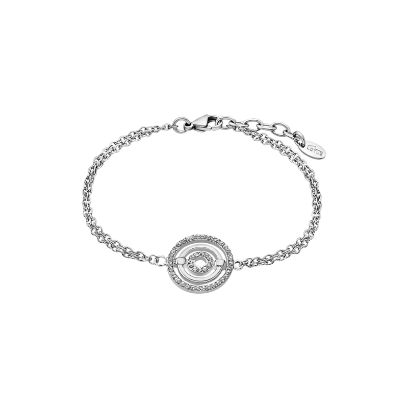 Bracciale Donna Lotus Style LS1950/2/1 In Acciaio Con Centrale Cerchio