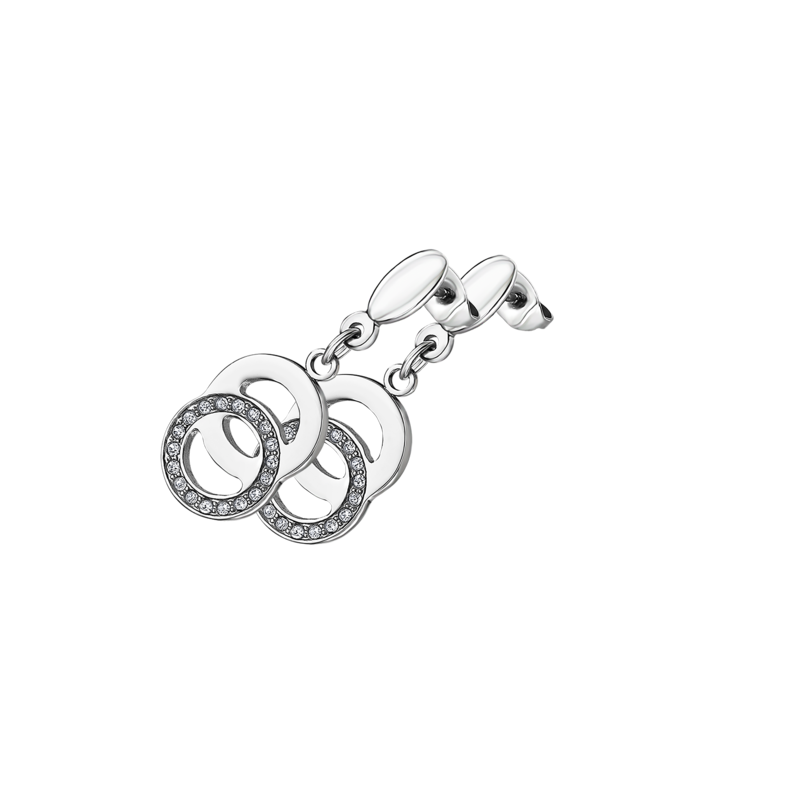 Orecchini Donna Lotus Style Acciaio Pendenti Con Strass LS1913/4/1