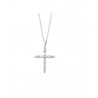 Collana Donna Lotus Silver LP3067-1/1 In Argento Con Croce E Zirconi