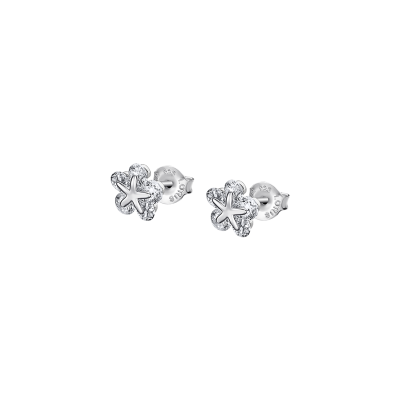 Orecchini Donna Lotus Silver LP3107-4/1 A Lobo A Forma Di Stella Con Zirconi
