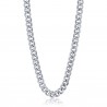 Collana donna maglia grumettone con strass Luca Barra CK1560