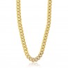 Collana donna in acciaio dorato a catena Luca Barra CK1561