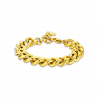 Bracciale donna in acciaio dorato maglia grumettone Luca Barra BK2068