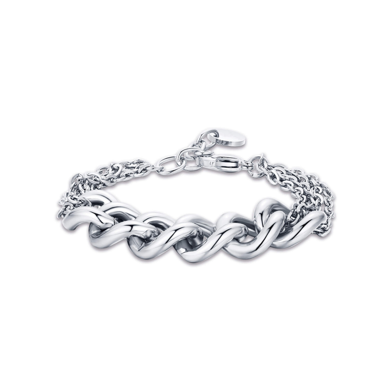 Bracciale donna acciaio a catena Luca Barra BK2071