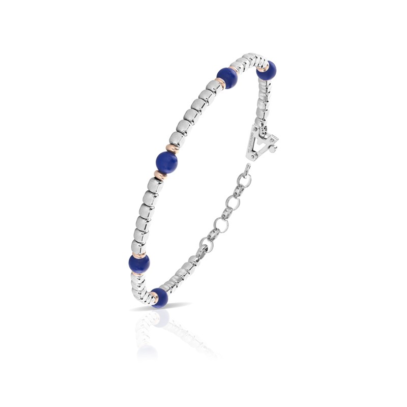 Bracciale Uomo ARKANO In Argento Con Sfere In Lapis ABBL3