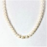 Collana donna in perle di acqua dolce con centrali in oro Kioto 167A