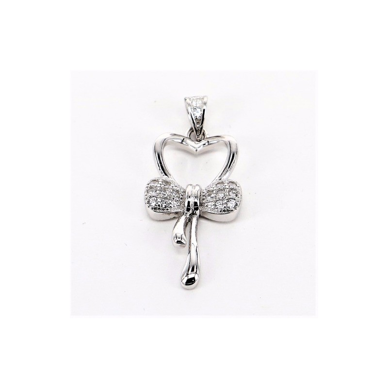 Pendente donna in argento a forma di fiocco Trova Gioielli 2386