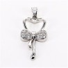 Pendente donna in argento a forma di fiocco Trova Gioielli 2386