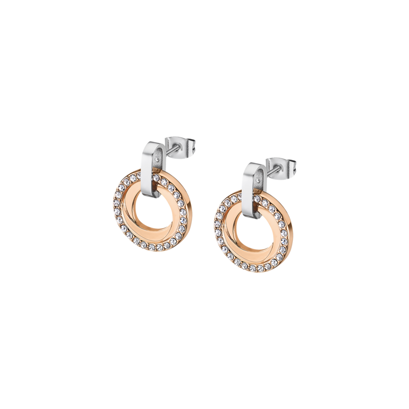 Orecchini Donna Lotus Style LS2176/4/3 Pendenti In Acciaio Rosé