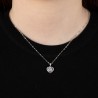 Collana Donna Lotus Silver LP3092-1/1 In Argento Con Cuore E Zircone