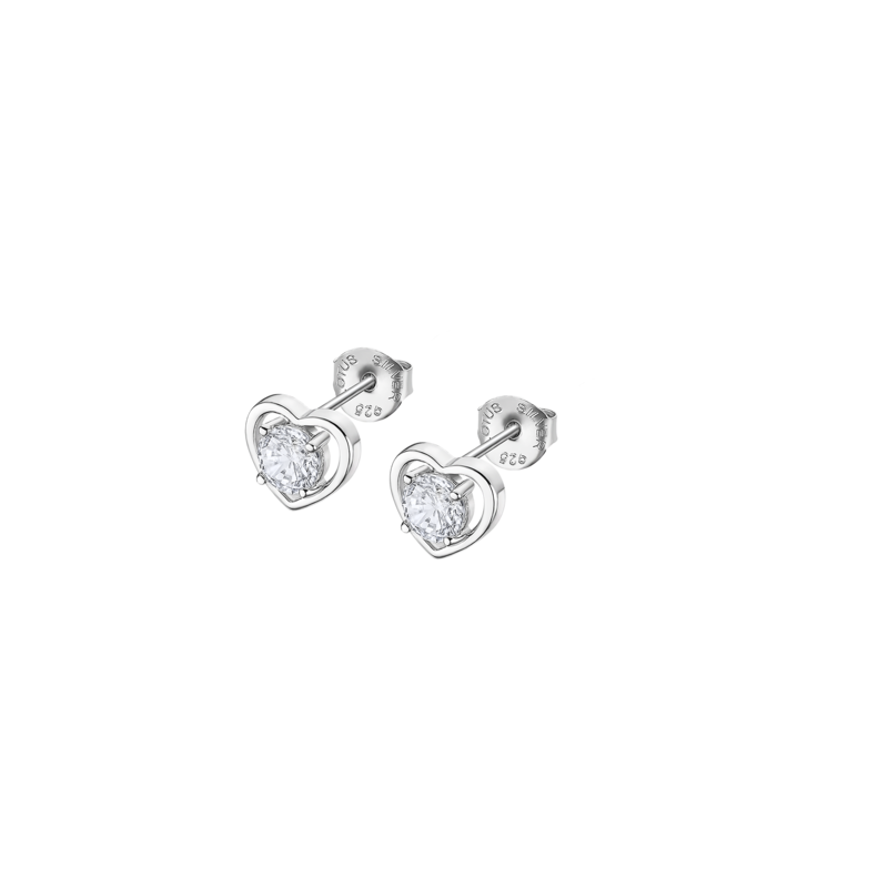 Orecchini Donna Lotus Silver LP3092-4/1 in Argento a Forma di Cuore