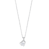 Collana Donna Lotus Silver LP3106-1/1 In Argento Con Pendente Cuore E Zirconi