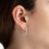 Orecchini Donna Lotus Silver LP1937-4/1 In Argento A Cerchio Con Zirconi