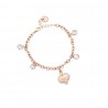 Bracciale Donna Liu-Jo LJ1528 In acciaio Rosé Con Cuore