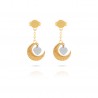 Orecchini pendenti con cuore e luna OPSOBJECTS Midnight Passion OPSOR-744