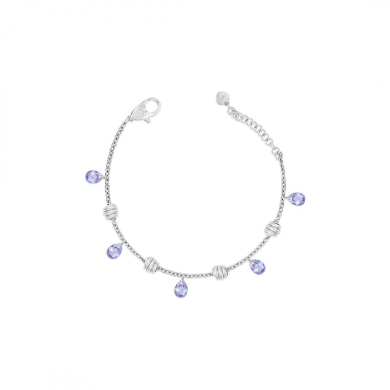 Bracciale donna con pietre glicine OPSOBJECTS Sparkle Knot OPSBR-747